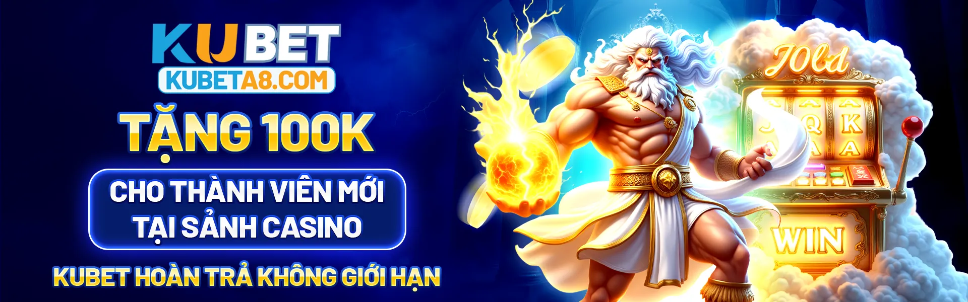 Tặng 100k Cho Thành Viên Mới Tại Sảnh Casino , Kubet Hoàn Trả Không Giới Hạn.